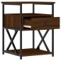 vidaXL Mesitas noche 2 uds madera ingeniería marrón roble 40x42x55 cm vidaXL Mesitas noche 2 uds madera ingeniería marrón roble 40x42x55 cm