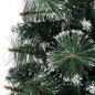 vidaXL Árbol Navidad artificial con soporte PVC verde y blanco 90 cm