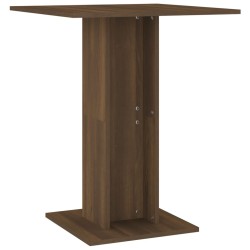 vidaXL Mesa de bistró madera contrachapada roble marrón 60x60x75 cm