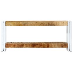 vidaXL Mueble para TV de madera maciza de mango 90x30x40 cm 