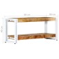 vidaXL Mueble para TV de madera maciza de mango 90x30x40 cm 