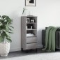 vidaXL Aparador alto madera contrachapada gris Sonoma 40x36x110 cm vidaXL Aparador alto madera contrachapada gris Sonoma 40x36x110 cm
