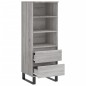 vidaXL Aparador alto madera contrachapada gris Sonoma 40x36x110 cm vidaXL Aparador alto madera contrachapada gris Sonoma 40x36x110 cm