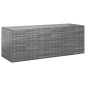 vidaXL Baúl para cojines de jardín ratán PE gris 291x100,5x104 cm vidaXL Baúl para cojines de jardín ratán PE gris 291x100,5x104 cm