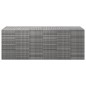vidaXL Baúl para cojines de jardín ratán PE gris 291x100,5x104 cm vidaXL Baúl para cojines de jardín ratán PE gris 291x100,5x104 cm