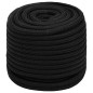 vidaXL Cuerda de trabajo poliéster negro 18 mm 100 m vidaXL Cuerda de trabajo poliéster negro 18 mm 100 m