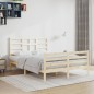 vidaXL Estructura de cama madera maciza 140x200 cm