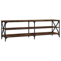 vidaXL Mueble de TV madera contrachapada roble ahumado 160x40x50 cm