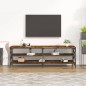 vidaXL Mueble de TV madera contrachapada roble ahumado 160x40x50 cm