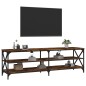 vidaXL Mueble de TV madera contrachapada roble ahumado 160x40x50 cm