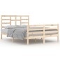 vidaXL Estructura de cama madera maciza 140x200 cm