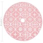 vidaXL Falda del árbol de Navidad de lujo con calcetín tela rosa 90 cm vidaXL Falda del árbol de Navidad de lujo con calcetín tela rosa 90 cm