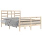 vidaXL Estructura de cama madera maciza 140x200 cm