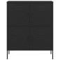 vidaXL Armario de almacenamiento acero negro 80x35x101,5 cm vidaXL Armario de almacenamiento acero negro 80x35x101,5 cm