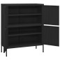 vidaXL Armario de almacenamiento acero negro 80x35x101,5 cm vidaXL Armario de almacenamiento acero negro 80x35x101,5 cm
