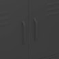 vidaXL Armario de almacenamiento acero negro 80x35x101,5 cm vidaXL Armario de almacenamiento acero negro 80x35x101,5 cm