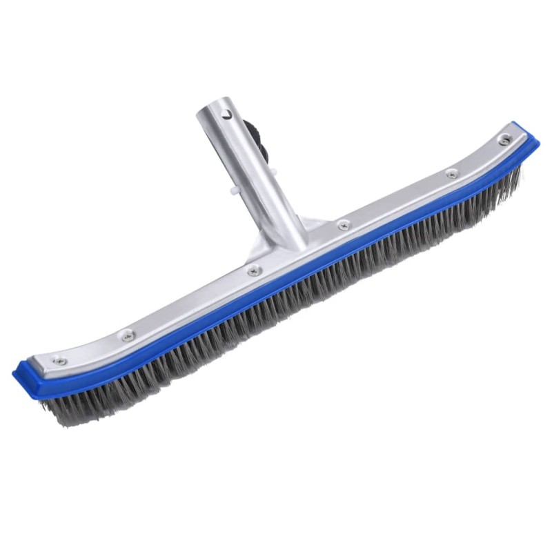 vidaXL Cepillo para pared de piscina aluminio 