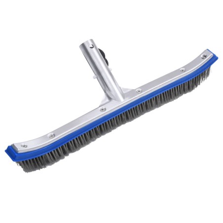 vidaXL Cepillo para pared de piscina aluminio 