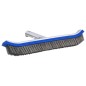 vidaXL Cepillo para pared de piscina aluminio 