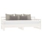 vidaXL Sofá cama extraíble madera maciza de pino blanco 2x(90x200) cm vidaXL Sofá cama extraíble madera maciza de pino blanco 2x(90x200) cm