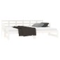 vidaXL Sofá cama extraíble madera maciza de pino blanco 2x(90x200) cm vidaXL Sofá cama extraíble madera maciza de pino blanco 2x(90x200) cm