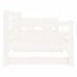 vidaXL Sofá cama extraíble madera maciza de pino blanco 2x(90x200) cm vidaXL Sofá cama extraíble madera maciza de pino blanco 2x(90x200) cm