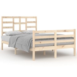 vidaXL Estructura de cama madera maciza de pino 120x200 cm