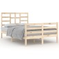 vidaXL Estructura de cama madera maciza de pino 120x200 cm