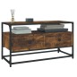 vidaXL Mueble para TV madera contrachapada roble ahumado 80x35x45 cm