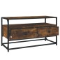 vidaXL Mueble para TV madera contrachapada roble ahumado 80x35x45 cm