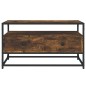 vidaXL Mueble para TV madera contrachapada roble ahumado 80x35x45 cm