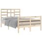 vidaXL Estructura de cama madera maciza de pino 120x200 cm