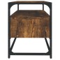 vidaXL Mueble para TV madera contrachapada roble ahumado 80x35x45 cm