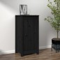vidaXL Aparador de madera maciza de pino negro 40x35x80 cm vidaXL Aparador de madera maciza de pino negro 40x35x80 cm