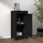 vidaXL Aparador de madera maciza de pino negro 40x35x80 cm vidaXL Aparador de madera maciza de pino negro 40x35x80 cm