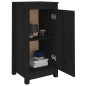 vidaXL Aparador de madera maciza de pino negro 40x35x80 cm vidaXL Aparador de madera maciza de pino negro 40x35x80 cm