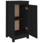 vidaXL Aparador de madera maciza de pino negro 40x35x80 cm vidaXL Aparador de madera maciza de pino negro 40x35x80 cm
