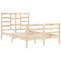 vidaXL Estructura de cama madera maciza de pino 120x200 cm