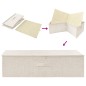 vidaXL Caja de almacenaje tela color crema 70x40x18 cm vidaXL Caja de almacenaje tela color crema 70x40x18 cm