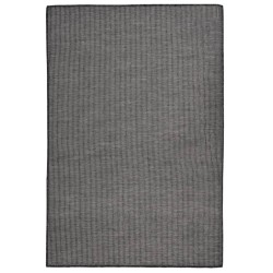 vidaXL Alfombra de exterior de tejido plano gris 120x170 cm