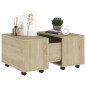 vidaXL Mesa de centro madera contrachapada roble Sonoma 60x60x38 cm vidaXL Mesa de centro madera contrachapada roble Sonoma 60x60x38 cm