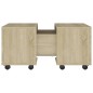 vidaXL Mesa de centro madera contrachapada roble Sonoma 60x60x38 cm vidaXL Mesa de centro madera contrachapada roble Sonoma 60x60x38 cm