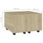 vidaXL Mesa de centro madera contrachapada roble Sonoma 60x60x38 cm vidaXL Mesa de centro madera contrachapada roble Sonoma 60x60x38 cm