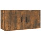 vidaXL Mueble para TV de pared roble ahumado 80x34,5x40 cm vidaXL Mueble para TV de pared roble ahumado 80x34,5x40 cm
