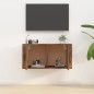 vidaXL Mueble para TV de pared roble ahumado 80x34,5x40 cm vidaXL Mueble para TV de pared roble ahumado 80x34,5x40 cm
