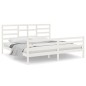 vidaXL Estructura de cama madera maciza blanco 200x200 cm vidaXL Estructura de cama madera maciza blanco 200x200 cm