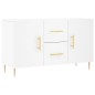 vidaXL Aparador de madera de ingeniería blanco 100x36x60 cm