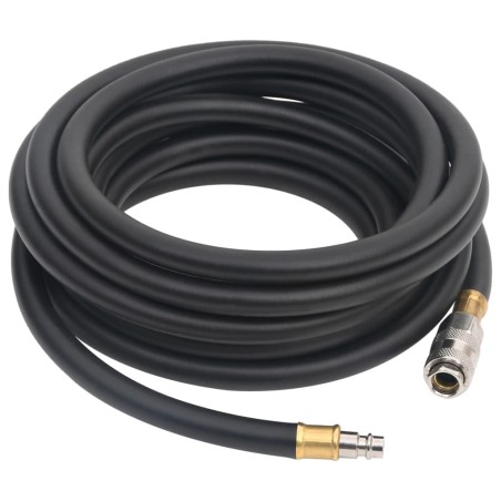 vidaXL Manguera de aire híbrida caucho y PVC negro 15 mm 5 m