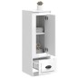 vidaXL Aparador madera contrachapada blanco brillo 36x35,5x103,5 cm vidaXL Aparador madera contrachapada blanco brillo 36x35,5x103,5 cm