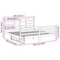 vidaXL Estructura de cama madera maciza blanco 200x200 cm vidaXL Estructura de cama madera maciza blanco 200x200 cm
